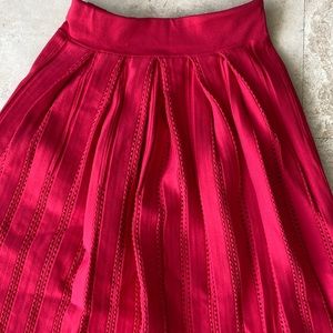 Gorgeous crimson red color Maje skirt